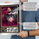 Giorgi Mamardashvili Liverpool F.C. Poster Print – Signed Autograph Style Football Wall Art   – Framed or Unframed – Gift for Fans