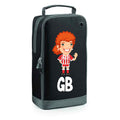 Football Boot Bags for Girls with Free Kit and Initials – Durable and Personalized Sports Bag - Girls Ginger Stripes