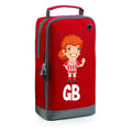 Football Boot Bags for Girls with Free Kit and Initials – Durable and Personalized Sports Bag - Girls Ginger Stripes