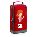 Football Boot Bags for Girls with Free Kit and Initials – Durable and Personalized Sports Bag - Girls Ginger Stripes