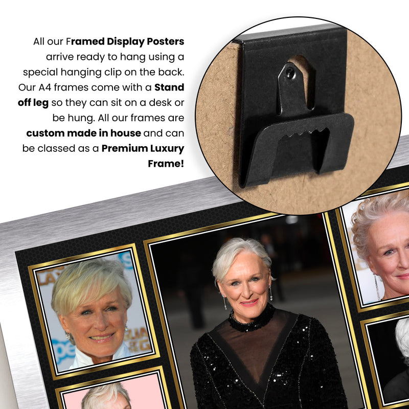 Glenn Close Actors Framed Autographed Print - Limited Edition Autograph Fan Gift – Collectible Memorabilia Merchandise