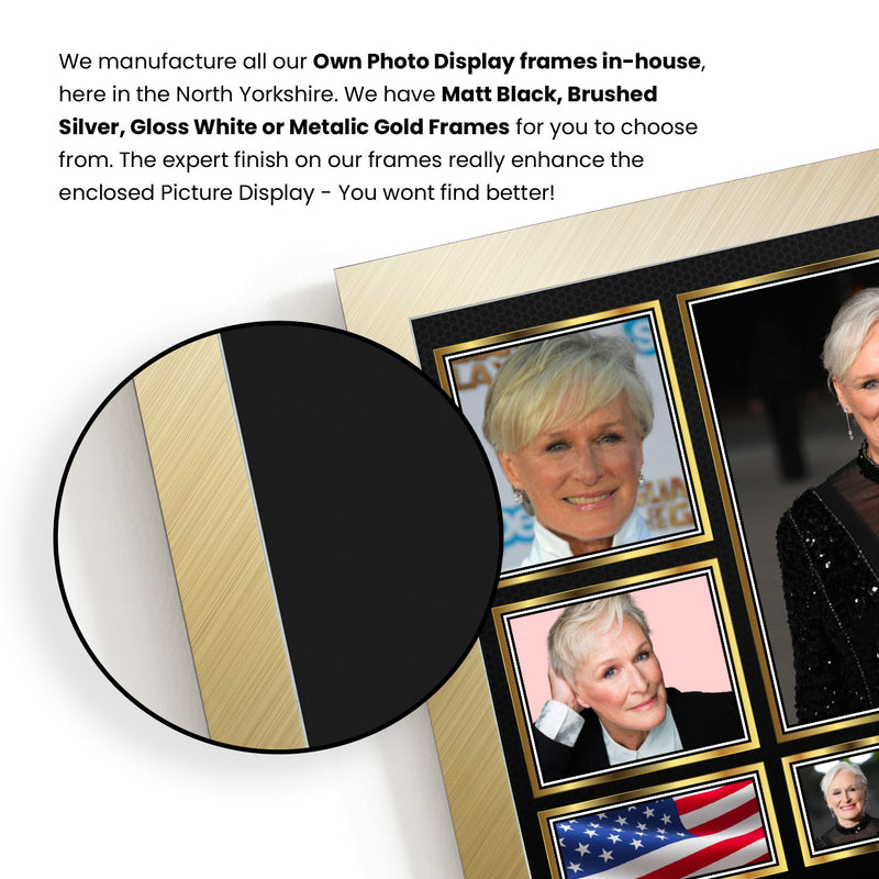 Glenn Close Actors Framed Autographed Print - Limited Edition Autograph Fan Gift – Collectible Memorabilia Merchandise