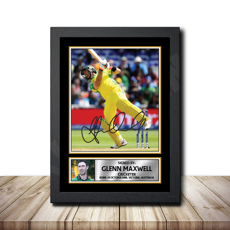Glenn Maxwell M1582 Cricketer Printed Signature Poster Print Gift