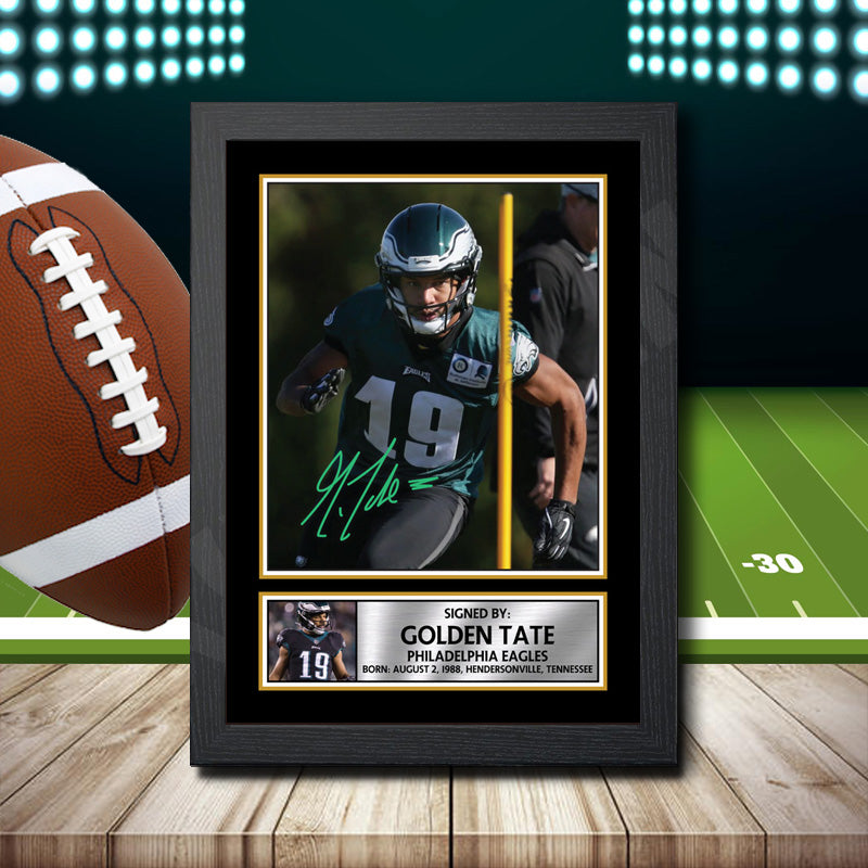 Golden Tate – Printed Signature NFL Star Print – Golden Tate