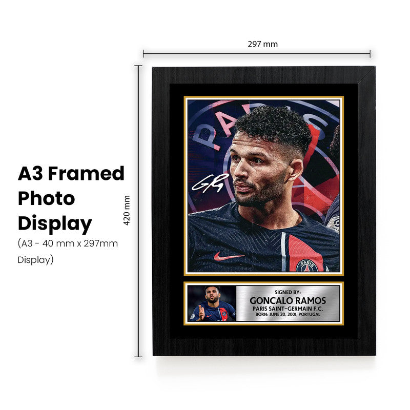 Gonçalo Ramos Signed Autograph Poster Print – Portugal Football Star