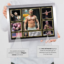 Gordon Ryan “The King” Poster – Printed Autograph MMA & BJJ Wall Art – Submission Wrestling Champion Collage – UFC & Grappling Fan Gift Decor