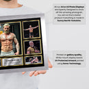 Gordon Ryan “The King” Poster – Printed Autograph MMA & BJJ Wall Art – Submission Wrestling Champion Collage – UFC & Grappling Fan Gift Decor
