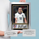 Grace Clinton Poster Print – England Lioness Midfielder & Man Utd Star  – Framed or Unframed – Gift for Women’s Football Fans