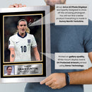 Grace Clinton Poster Print – England Lioness Midfielder & Man Utd Star  – Framed or Unframed – Gift for Women’s Football Fans