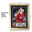 Grace Fisk Poster Print – Liverpool FC Women’s Defender Tribute Wall Art with Signature & Personal Bio – England Football Memorabilia for Fans & Collectors