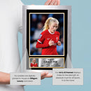 Grace Fisk Poster Print – Liverpool FC Women’s Defender Tribute Wall Art with Signature & Personal Bio – England Football Memorabilia for Fans & Collectors