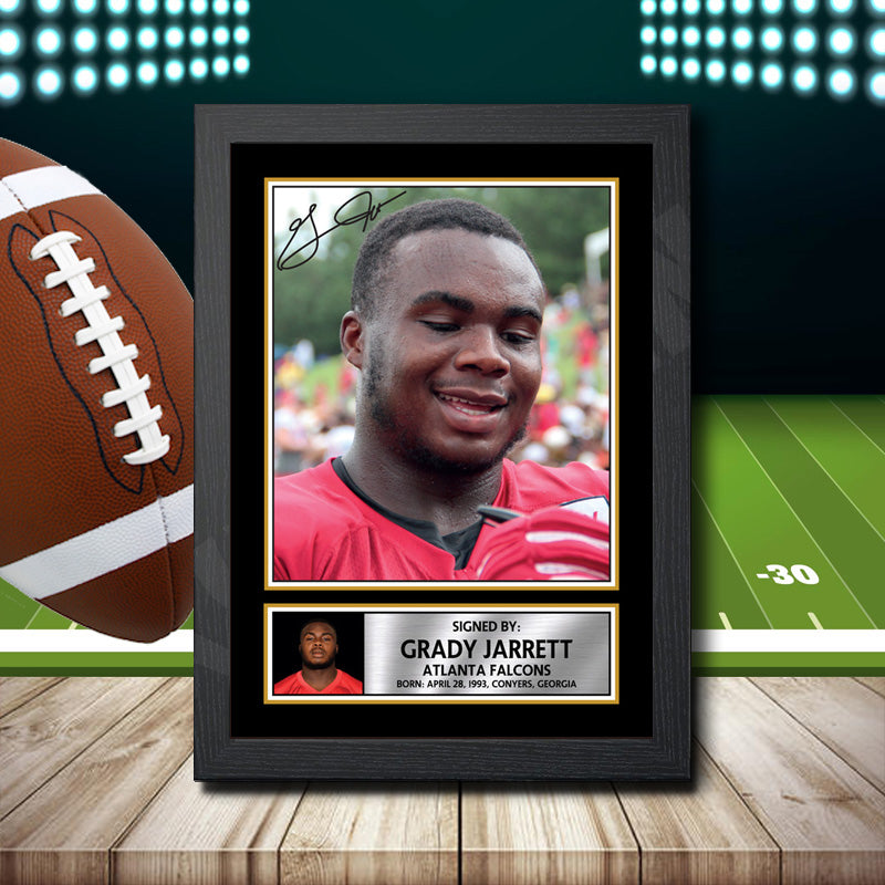 Grady Jarrett 2 – Printed Signature NFL Star Print – Grady Jarrett 2
