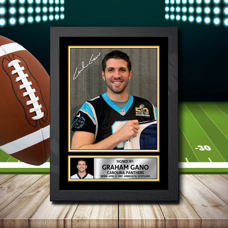 Graham Gano 1 – Printed Signature NFL Star Print – Graham Gano 1