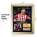 Granit Xhaka Printed Signed Poster – Sunderland AFC & Switzerland Midfielder Tribute Wall Art with Jersey & Bio Plaque – Premier League Football Memorabilia for Fans & Collectors