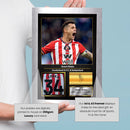 Granit Xhaka Printed Signed Poster – Sunderland AFC & Switzerland Midfielder Tribute Wall Art with Jersey & Bio Plaque – Premier League Football Memorabilia for Fans & Collectors