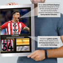 Granit Xhaka Printed Signed Poster – Sunderland AFC & Switzerland Midfielder Tribute Wall Art with Jersey & Bio Plaque – Premier League Football Memorabilia for Fans & Collectors
