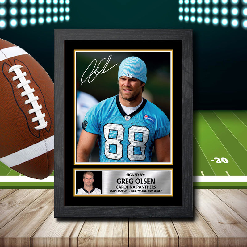Greg Olsen 2 – Printed Signature NFL Star Print – Greg Olsen 2