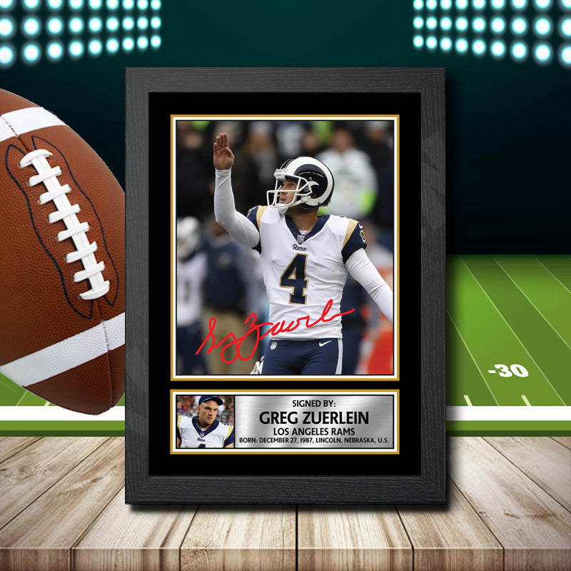 Greg Zuerlein 2 – Printed Signature NFL Star Print – Greg Zuerlein 2