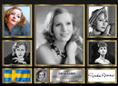 Greta Garbo Actors Framed Autographed Print - Limited Edition Autograph Fan Gift – Collectible Memorabilia Merchandise
