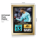 Guglielmo Vicario Printed Signed Poster – Tottenham Hotspur FC & Italy Goalkeeper Tribute Wall Art with Jersey & Bio Plaque – Premier League Football Memorabilia for Fans & Collectors