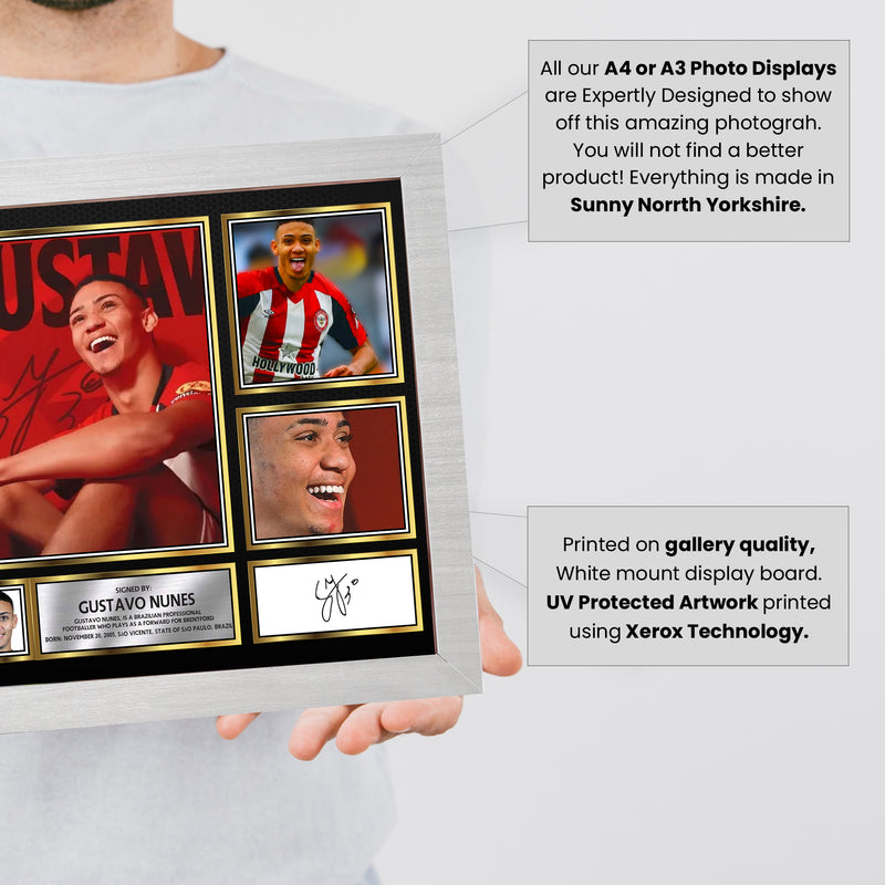 Gustavo Nunes Limited Edition Signed Football Poster Print