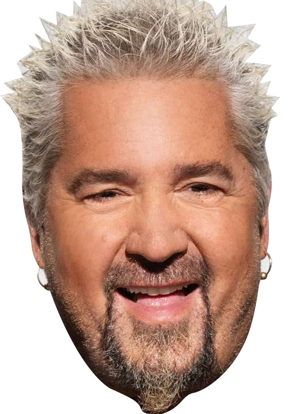 Guy Fieri Celebrity Face Mask Fancy Dress Cardboard Costume Mask