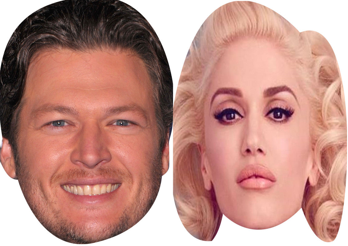 Gwen Stefani And Blake Shelton Couple Face Mask