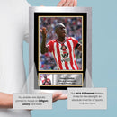 Habib Diarra Printed Autograph Poster – Sunderland & Senegal Football Star Wall Art – Soccer Player Memorabilia Poster Print