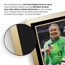 Hannah Hampton Printed Signed Poster Print – England Lionesses Goalkeeper Trophy Celebration Wall Art – Autograph Style Football Memorabilia Collectible