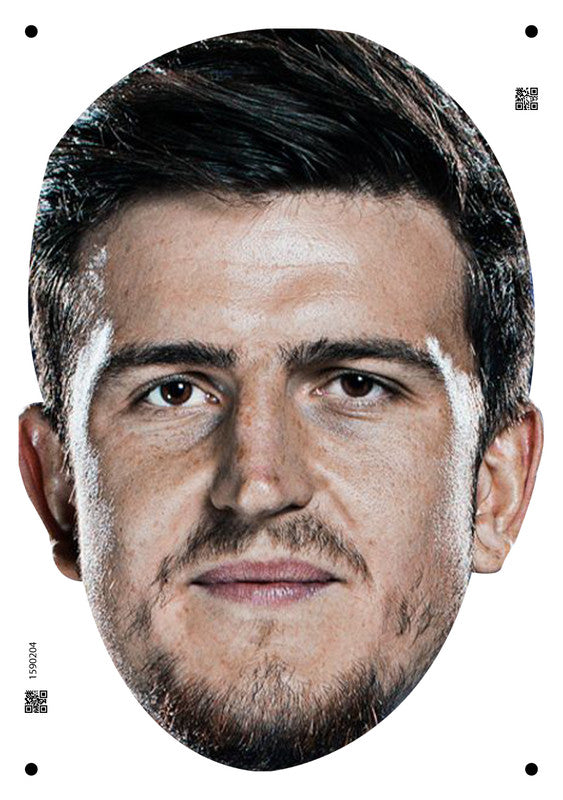 Harry Maguire England Euros 2024 Celebrity Face Mask Fancy Dress - High-Quality Cardboard Masks for Any Occasion