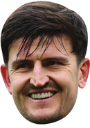 Harry Maguire Face Mask 2026 – England Football Player Celebrity Card Face Mask – Celebrity Mask for Stag Do, Hen Night, Fancy Dress & Costume Parties – Funny Adult Card Mask