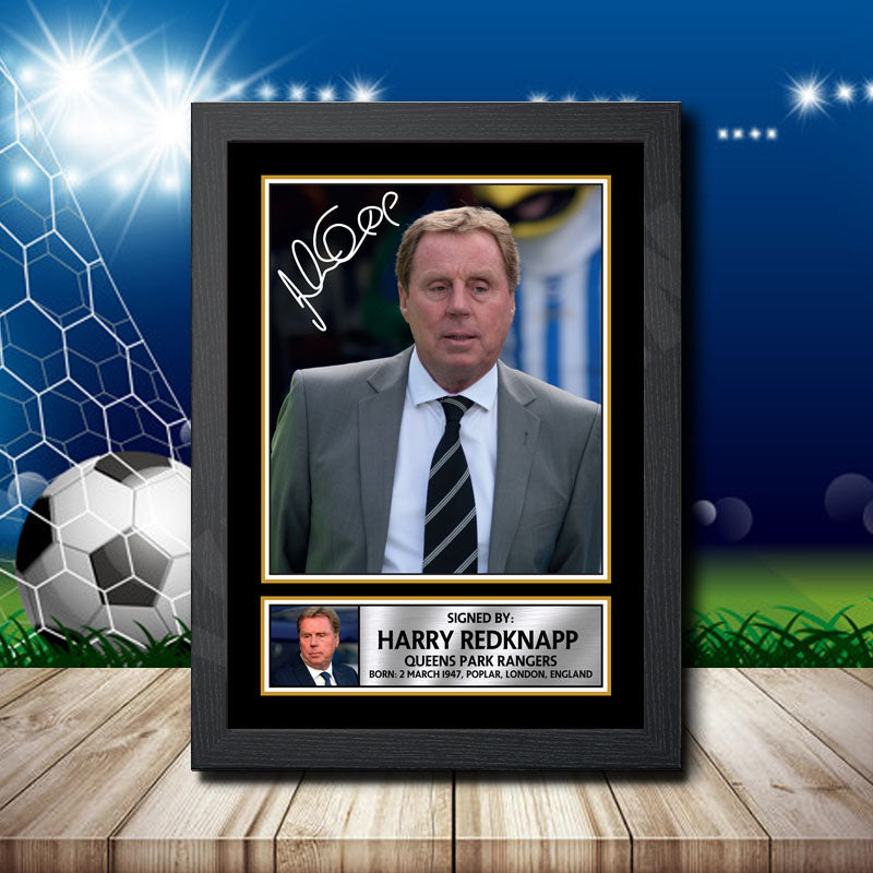 Harry Redknapp 1 Printed Signature Footballers Star Poster Print Framed Wall Art Gift – Harry Redknapp 1 Printed Signature Footballers Star Poster Print