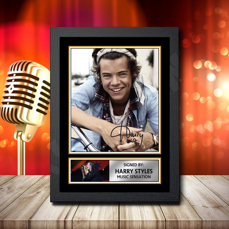 Harry Styles – Printed Signature Music Star Print – Harry Styles