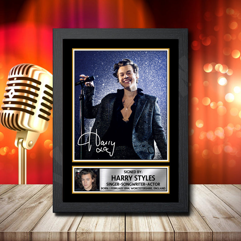 Harry Styles 1 – Printed Signature Music Star Print – Harry Styles 1