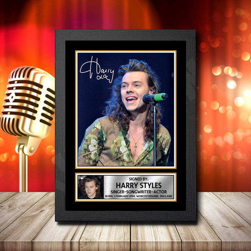 Harry Styles 2 – Printed Signature Music Star Print – Harry Styles 2