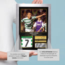 Henrik Larsson Celtic Signed Poster Print – Celtic FC Football Wall Art – Printed Autograph Soccer Memorabilia – Celtic Fan Gift & Bedroom Decor