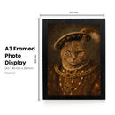 Henry VIII Cat Portrait Poster – Tudor King Cat Wall Art – Funny Royal Cat Painting – Historic Pet Portrait Decor