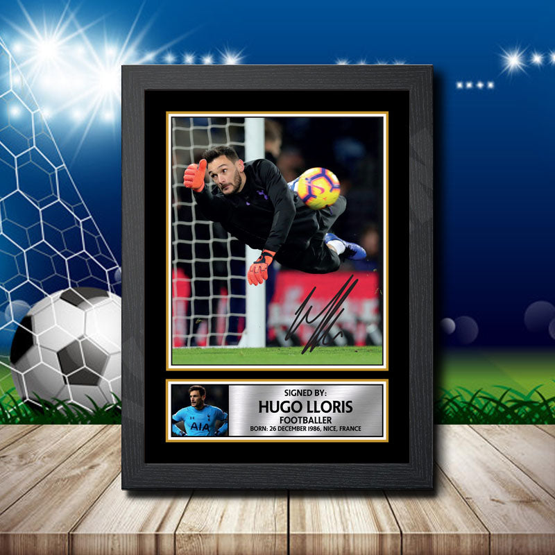 Hugo Lloris Printed Signature Footballers Star Poster Print Framed Wall Art Gift – Hugo Lloris Printed Signature Footballers Star Poster Print