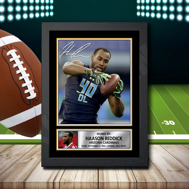 Haason Reddick 2 – Printed Signature NFL Star Print – Haason Reddick 2