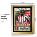 Habib Diarra Poster Print – Sunderland A.F.C. Portrait Wall Art – Signed Football Memorabilia – Senegal Soccer Star Collectible Gift for Fans