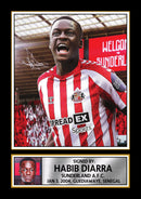 Habib Diarra Poster Print – Sunderland A.F.C. Portrait Wall Art – Signed Football Memorabilia – Senegal Soccer Star Collectible Gift for Fans
