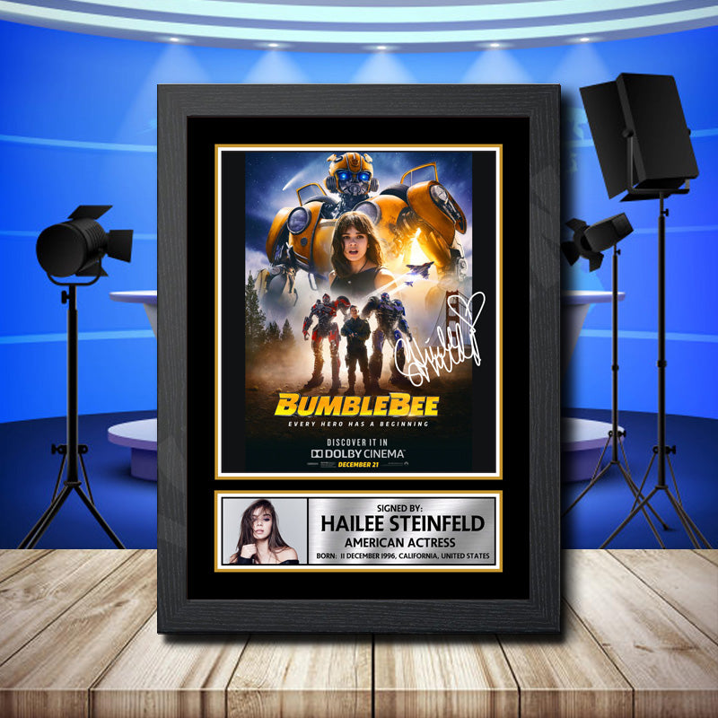 Hailee Steinfeld 2 Printed Signature Television Star Poster Print Framed Wall Art Gift – Hailee Steinfeld 2 Printed Signature Television Star Poster Print