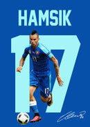 Marek Hamšík Signed Poster Print – Slovakia National Team Legend Tribute Wall Art with Signature & Jersey Number 17 – Midfield Icon Memorabilia for Football Fans & Collectors