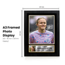 Hannah Hampton Signed Poster Print – England Women’s National Team Goalkeeper Memorabilia – Tribute Wall Art for Lionesses Fans & Collectors