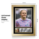 Hannah Hampton Signed Poster Print – England Women’s National Team Goalkeeper Memorabilia – Tribute Wall Art for Lionesses Fans & Collectors