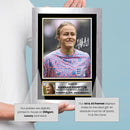 Hannah Hampton Signed Poster Print – England Women’s National Team Goalkeeper Memorabilia – Tribute Wall Art for Lionesses Fans & Collectors