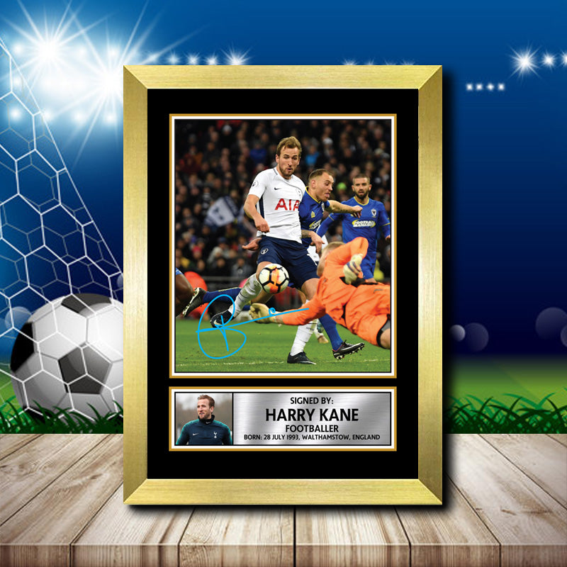 Harry Kane Footballer Printed Signature Poster Print Gift