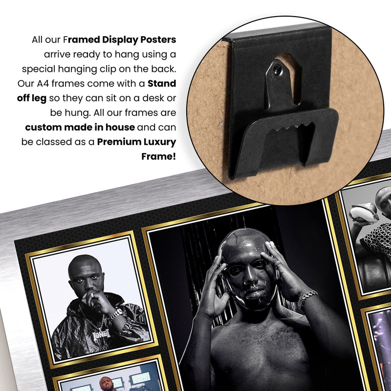 Rappers Headie One Framed Autographed Print - Limited Edition Autograph Fan Gift – Collectible Memorabilia Merchandise