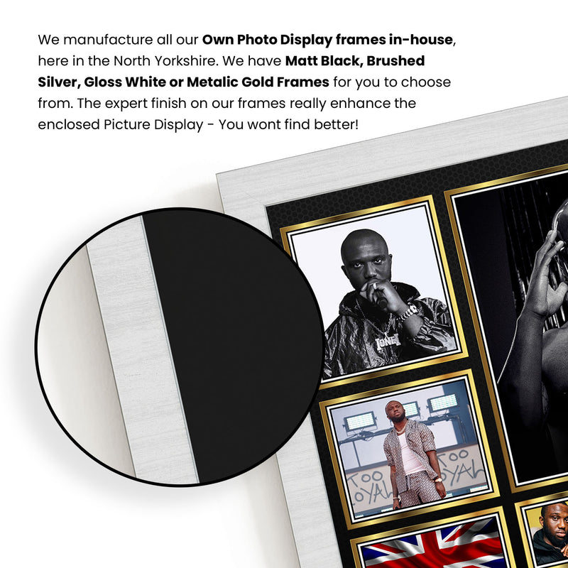 Rappers Headie One Framed Autographed Print - Limited Edition Autograph Fan Gift – Collectible Memorabilia Merchandise