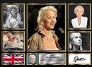 Helen Mirren Actors Framed Autographed Print - Limited Edition Autograph Fan Gift – Collectible Memorabilia Merchandise